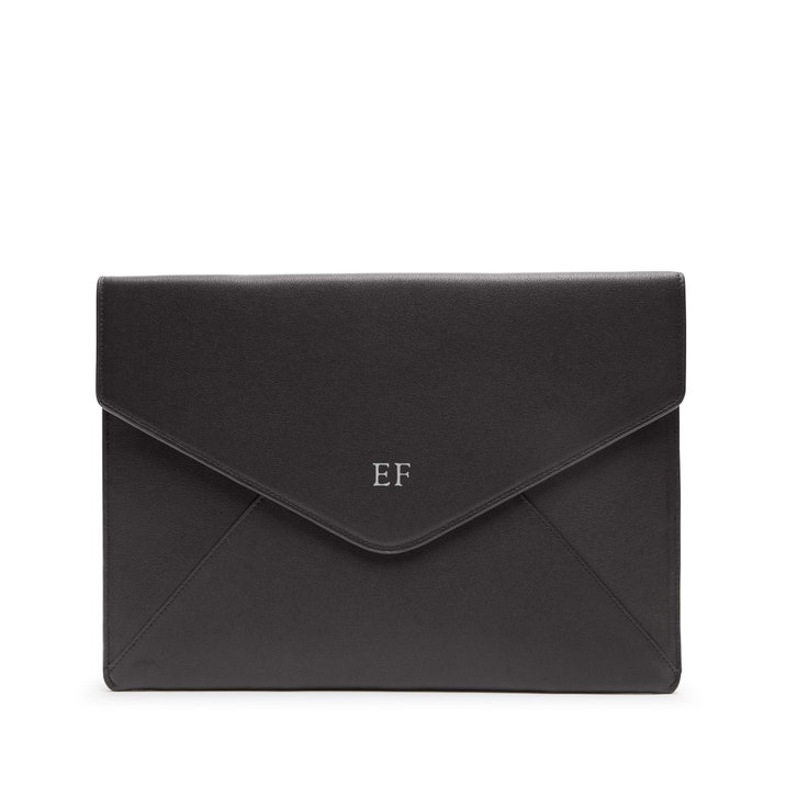 Laptop Envelope Sleeve | Full grain leather Black Onyx
