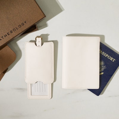 Deluxe Passport Cover + Luggage Tag Set